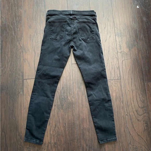 Current Elliott High Waisted Black Dark Wash Stiletto Jeans Jean Denim Size 27 - Picture 7 of 7